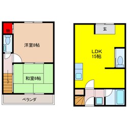 長尾元町戸建の物件間取画像